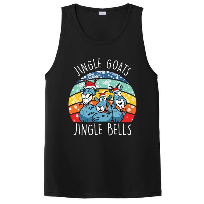 Merry Goatmas Santa Animal Farmer Farming Christmas Goat PosiCharge Competitor Tank