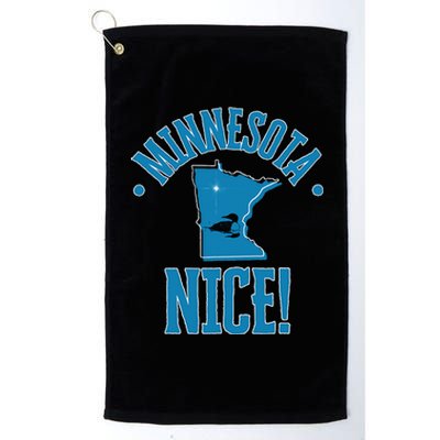 Minnesota Gift Souvenir With Loon Frit Platinum Collection Golf Towel