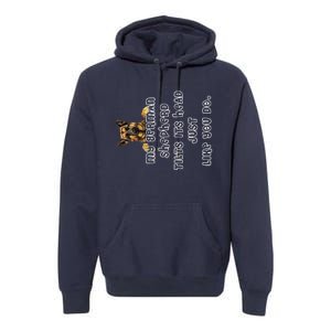 My German Shepherd Tilts His Head German Shepherd Gifts Premium Hoodie