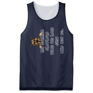 My German Shepherd Tilts His Head German Shepherd Gifts Mesh Reversible Basketball Jersey Tank