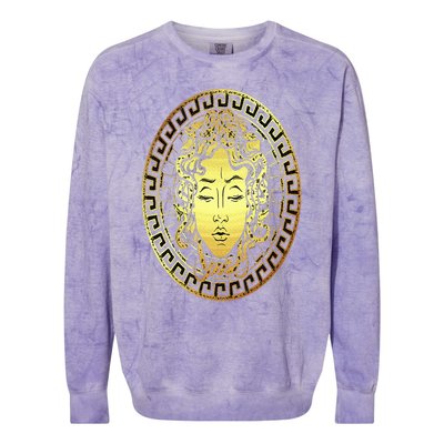 Medusa Gorgon Snake Head Greek Mythology Ancient Myth Colorblast Crewneck Sweatshirt