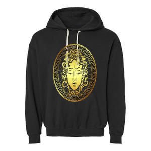 Medusa Gorgon Snake Head Greek Mythology Ancient Myth Garment-Dyed Fleece Hoodie