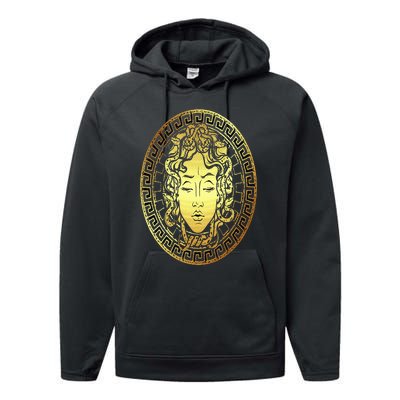 Medusa Gorgon Snake Head Greek Mythology Ancient Myth Performance Fleece Hoodie