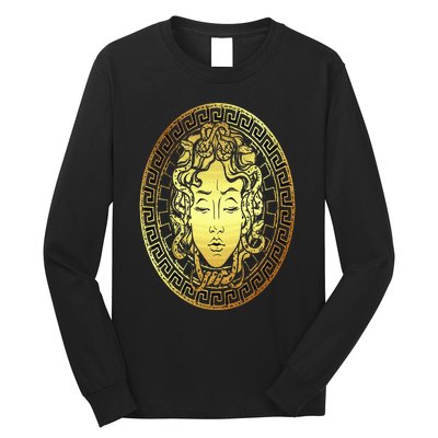 Medusa Gorgon Snake Head Greek Mythology Ancient Myth Long Sleeve Shirt