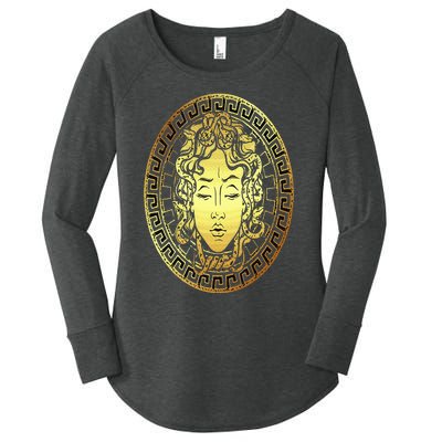 Medusa Gorgon Snake Head Greek Mythology Ancient Myth Women's Perfect Tri Tunic Long Sleeve Shirt