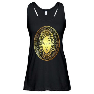 Medusa Gorgon Snake Head Greek Mythology Ancient Myth Ladies Essential Flowy Tank