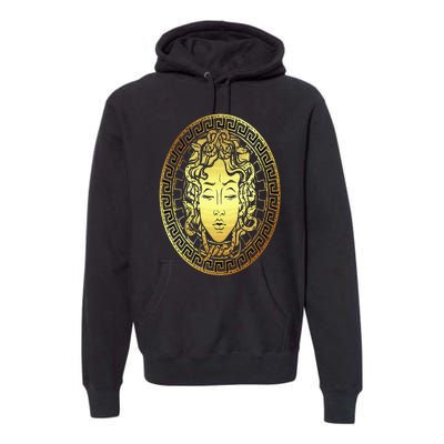 Medusa Gorgon Snake Head Greek Mythology Ancient Myth Premium Hoodie