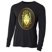 Medusa Gorgon Snake Head Greek Mythology Ancient Myth Cooling Performance Long Sleeve Crew