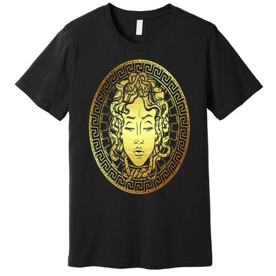 Medusa Gorgon Snake Head Greek Mythology Ancient Myth Premium T-Shirt