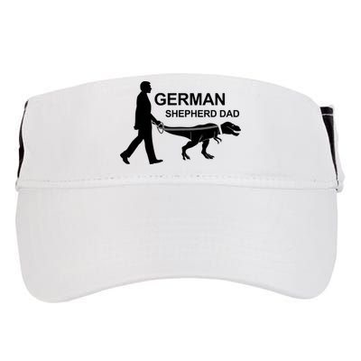 Mens German Shepherd Dad Dinosaur GSD Owners Funny Father's Day Adult Drive Performance Visor