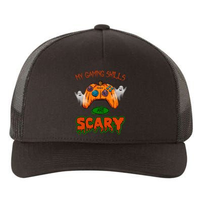 My Game Skills Are Scary Funny Gamer Halloween Yupoong Adult 5-Panel Trucker Hat