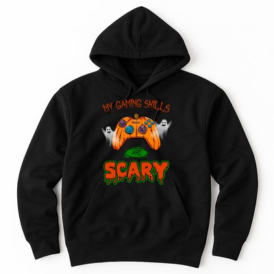 My Game Skills Are Scary Funny Gamer Halloween Hoodie