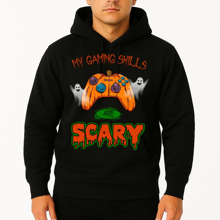 My Game Skills Are Scary Funny Gamer Halloween Hoodie