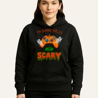 My Game Skills Are Scary Funny Gamer Halloween Hoodie