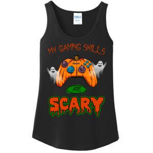 My Game Skills Are Scary Funny Gamer Halloween Ladies Essential Tank