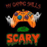 My Game Skills Are Scary Funny Gamer Halloween 16 in Basic Backpack
