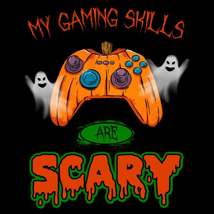 My Game Skills Are Scary Funny Gamer Halloween 16 in Basic Backpack