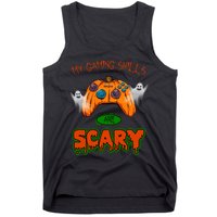 My Game Skills Are Scary Funny Gamer Halloween Tank Top