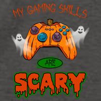 My Game Skills Are Scary Funny Gamer Halloween Vector Backpack