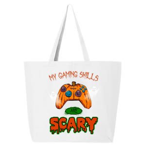 My Game Skills Are Scary Funny Gamer Halloween 25L Jumbo Tote