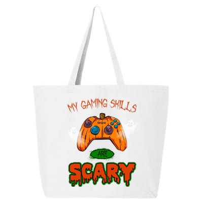 My Game Skills Are Scary Funny Gamer Halloween 25L Jumbo Tote