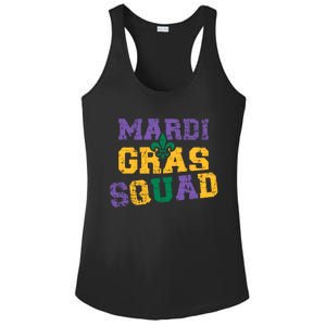 Mardi Gras Squad Great Gift Ladies PosiCharge Competitor Racerback Tank