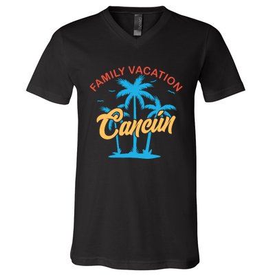 Matching Group Summer Vacation V-Neck T-Shirt