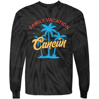 Matching Group Summer Vacation Tie-Dye Long Sleeve Shirt