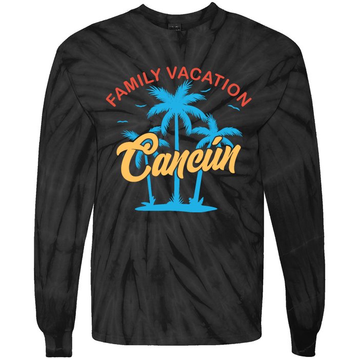 Matching Group Summer Vacation Tie-Dye Long Sleeve Shirt