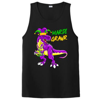 Mardi Grawr Saurus Funny Mardi Gras Party Carnival Costume Gift PosiCharge Competitor Tank