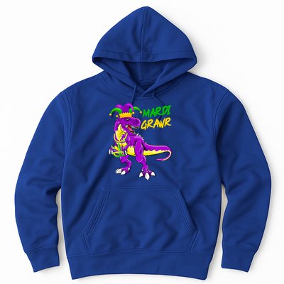 Mardi Grawr Saurus Funny Mardi Gras Party Carnival Costume Gift Hoodie