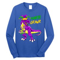 Mardi Grawr Saurus Funny Mardi Gras Party Carnival Costume Gift Long Sleeve Shirt