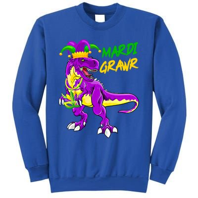 Mardi Grawr Saurus Funny Mardi Gras Party Carnival Costume Gift Sweatshirt