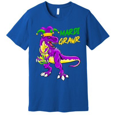 Mardi Grawr Saurus Funny Mardi Gras Party Carnival Costume Gift Premium T-Shirt