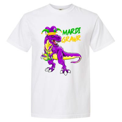 Mardi Grawr Saurus Funny Mardi Gras Party Carnival Costume Gift Garment-Dyed Heavyweight T-Shirt