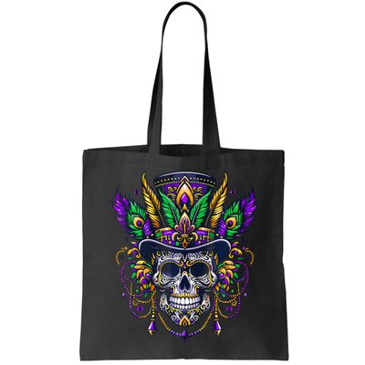 Mardi Gras Skull Top Hat New Orleans Witch Doctor Voodoo Bag