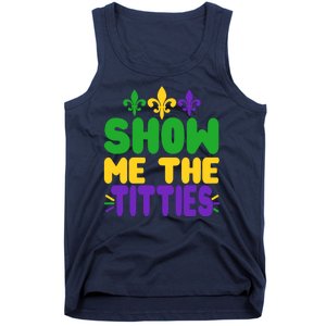 Mardi Gras Show Me The Titties Tank Top