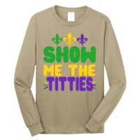 Mardi Gras Show Me The Titties Long Sleeve Shirt