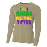 Mardi Gras Show Me The Titties Cooling Performance Long Sleeve Crew