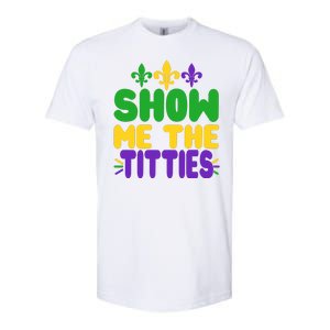 Mardi Gras Show Me The Titties Softstyle CVC T-Shirt