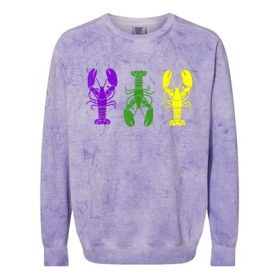 Mardi Gras Shirt, Craw Fish , Mardi Gras Outfit Colorblast Crewneck Sweatshirt