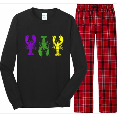 Mardi Gras Shirt, Craw Fish , Mardi Gras Outfit Long Sleeve Pajama Set