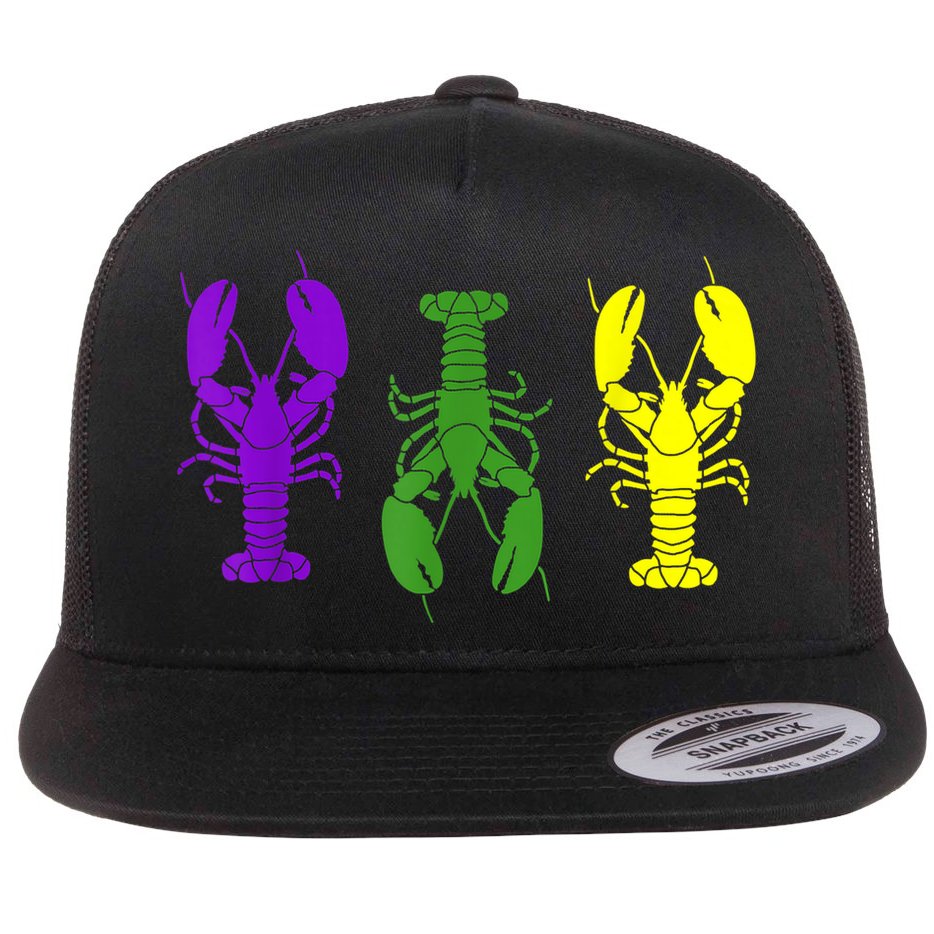 Mardi Gras Shirt, Craw Fish , Mardi Gras Outfit Flat Bill Trucker Hat