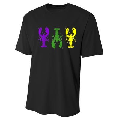 Mardi Gras Shirt, Craw Fish , Mardi Gras Outfit Performance Sprint T-Shirt