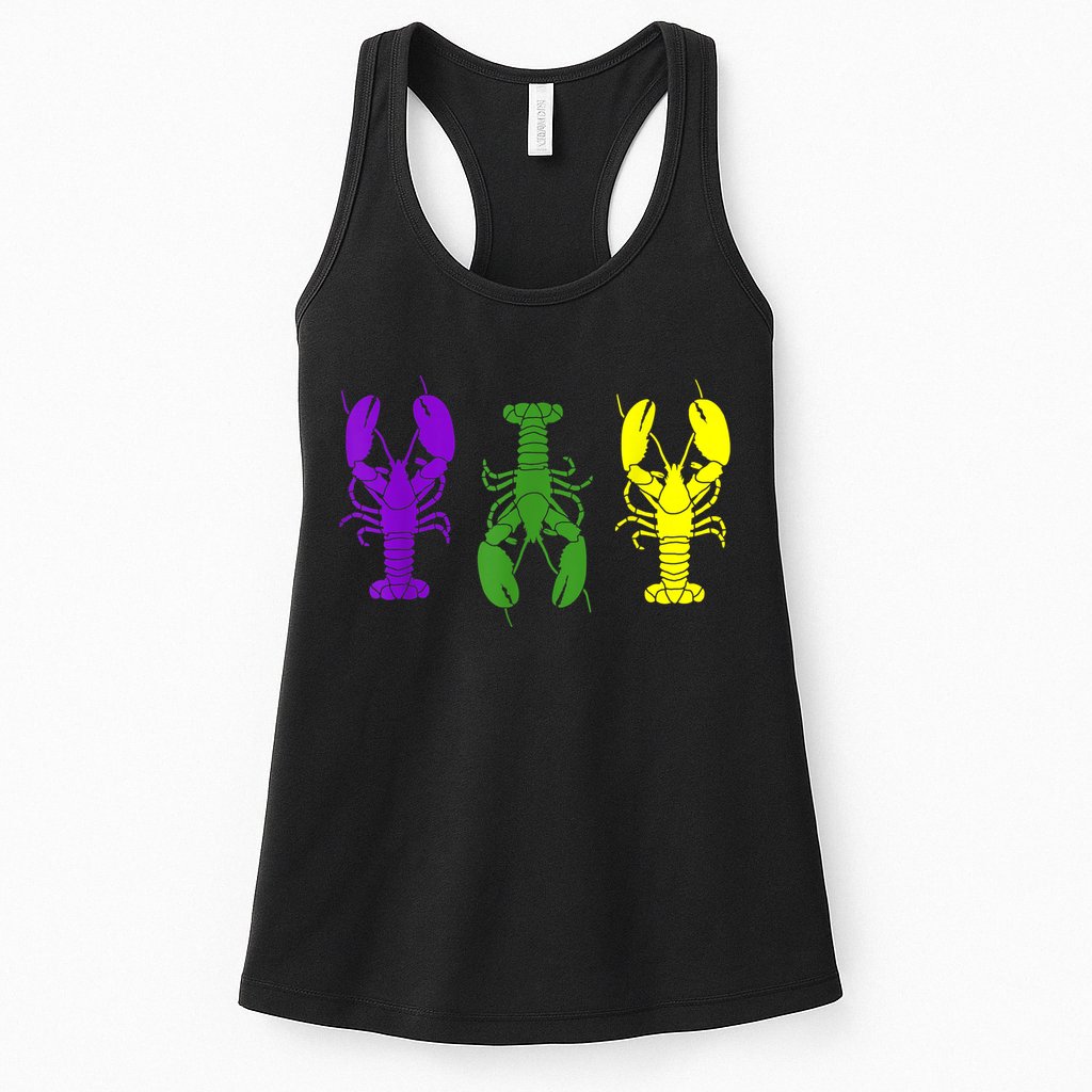 Mardi Gras Shirt, Craw Fish , Mardi Gras Outfit Womens Tank Top