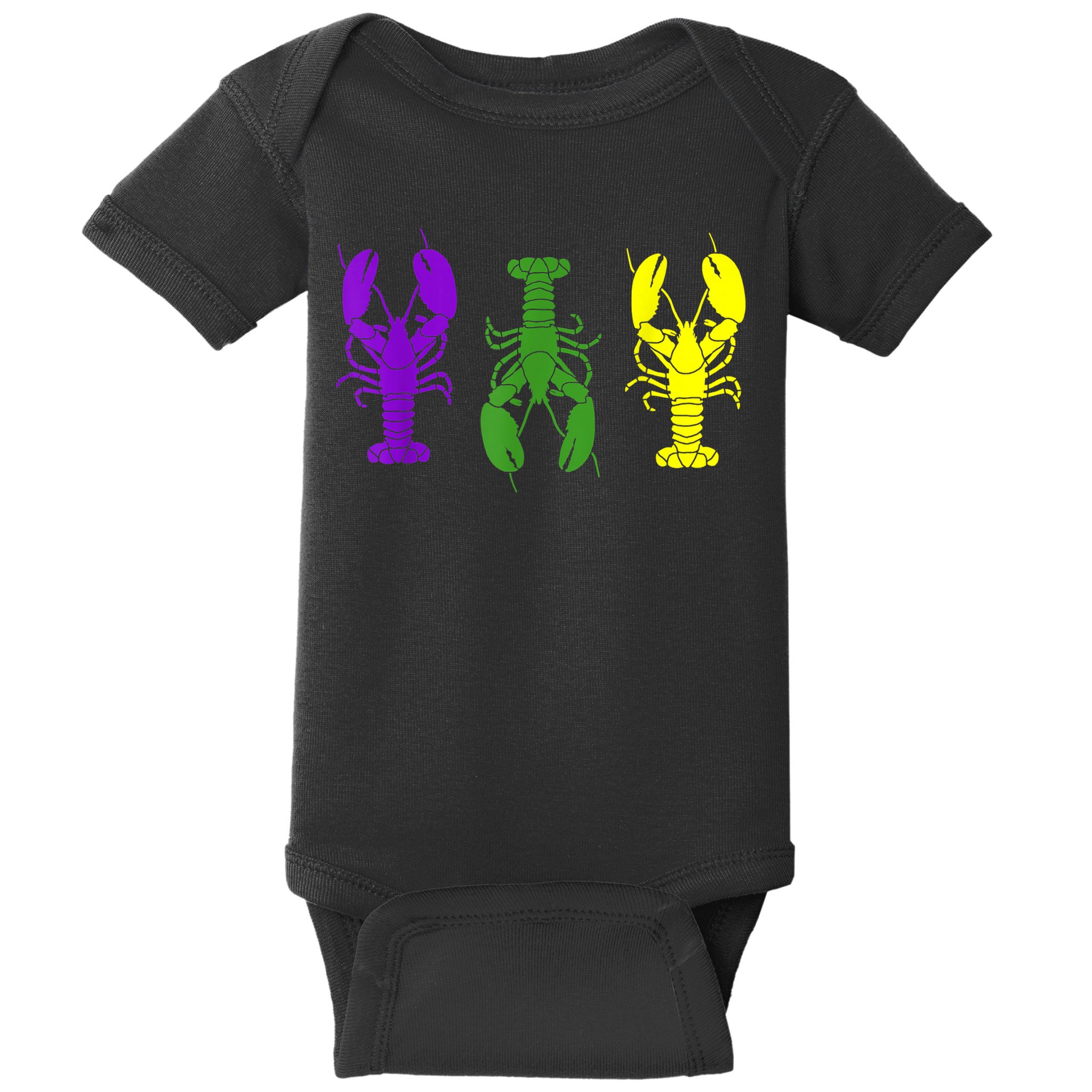 Mardi Gras Shirt, Craw Fish , Mardi Gras Outfit Baby Bodysuit