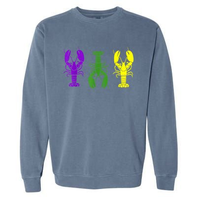 Mardi Gras Shirt, Craw Fish , Mardi Gras Outfit Garment-Dyed Sweatshirt