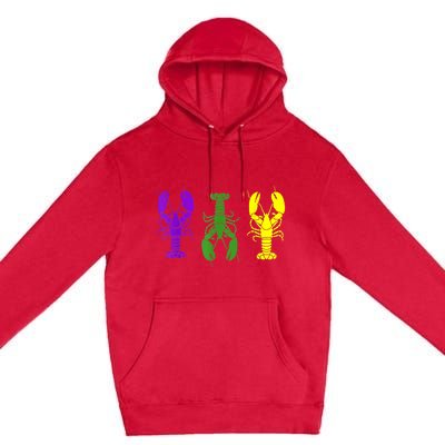 Mardi Gras Shirt, Craw Fish , Mardi Gras Outfit Premium Pullover Hoodie