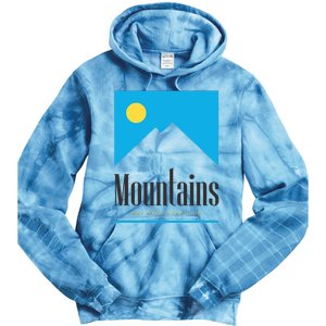 Mountains Get Some Fresh Good Air Cigarette Design Tie Dye Hoodie