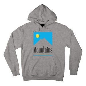 Mountains Get Some Fresh Good Air Cigarette Design Tall Hoodie